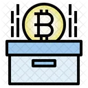 Bitcoin Speicher Box Kryptowahrung Symbol