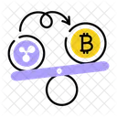 Bitcoin Stability Crypto Stability Cryptocurrency Icône