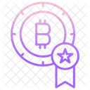 Bitcoin Star Badge  Icon