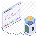 Bitcoin Infografiken Blockchain Analyse Bitcoin Statistiken Symbol