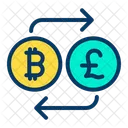 Bitcoin in sterlina  Icon