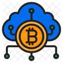 Bitcoin Cloud Money Icon