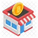 Bitcoin Store Bitcoin Shop Bitcoin Market Icon