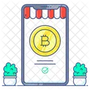Bitcoin Store Bitcoin Shop Mobile Store Icon