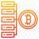 Bitcoin Server Bitcoin Datenbank Daten Symbol