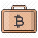Bitcoin Bag Briefcase Icon