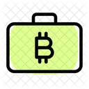 Bitcoin Suitcase Icon