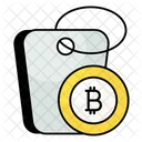 Bitcoin Tag Bitcoin Label Preisschild Symbol