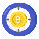 Bitcoin Target Cryptocurrency Crypto Icon