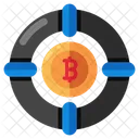 Bitcoin Target Cryptocurrency Crypto Icon