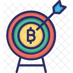 Bitcoin Target  Icon