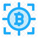 Bitcoin Cryptocurrency Target Icon