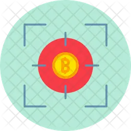 Bitcoin Target  Icon