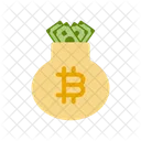 Bitcoin Tasche Bitcoin Kryptowahrung Symbol