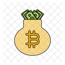 Bitcoin-Tasche  Symbol