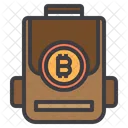 Tasche Geld Bitcoin Kryptowahrung Bitcoin Tasche Kryptowahrung Symbol