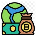 Bitcoin-Tasche  Symbol