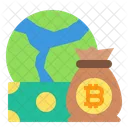 Bitcoin-Tasche  Symbol