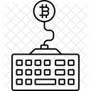 Bitcoin Tastatur Tastatur Hardware Symbol