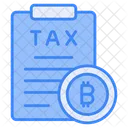 Bitcoin Cryptocurrency Tax Icon