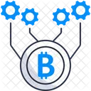 Bitcoin Technologie Bitcoin Kryptowahrung Symbol