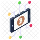 Bitcoin Technologie Digitales Geld Bitcoin Geschaft Icon