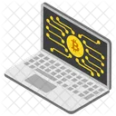 Bitcoin Technologie Blockchain Technologie Digitale Wahrung Symbol