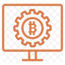 Bitcoin Technologie Krypto Kryptowahrung Symbol