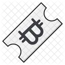 Bitcoin Ticket  Icon