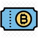 Bitcoin Ticket Bitcoin Receipt Icon