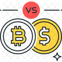 Bitcoin To Dollar  Icon