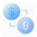Bitcoin To Dollar Exchange Bitcoin Dollar Icon