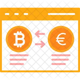 Bitcoin To Euro  Icon