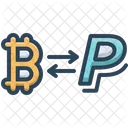 Bitcoin zu Paypal  Symbol