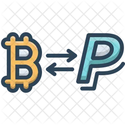 Bitcoin To Paypal  Icon