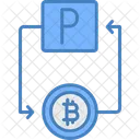 Bitcoin To Paypal Icon