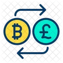 Bitcoin to Pound  Icon