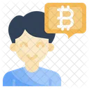 Bitcoin Trader Crypto Trader Chat Icon
