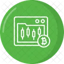 Bitcoin Trading Chart Bitcoin Analysis Cryptocurrency Icon