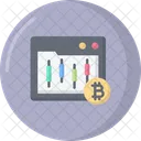 Bitcoin Trading Chart Bitcoin Analysis Currency Icon