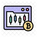 Bitcoin Trading Chart Coin Bitcoin Trading Icon