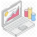 Bitcoin Trading Cryptocurrency Analysis Icon