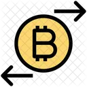 Bitcoin Transaction Transaction Right And Left Icon