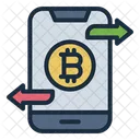 Bitcoin-Transaktion  Symbol