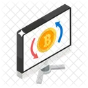 Bitcoin Transaktion Geldtransfer Bitcoin Konvertierung Symbol