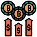 Bitcoin-Transaktion  Symbol