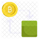 Bitcoin Transfer Cryptocurrency Crypto Icon