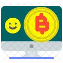 Bitcoin-Überweisung  Symbol