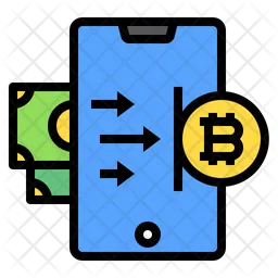 Bitcoin-Überweisung  Symbol