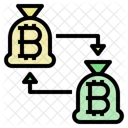 Bitcoin-Überweisung  Symbol